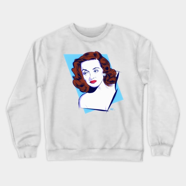 Bette Davis - An illustration by Paul Cemmick Crewneck Sweatshirt by PLAYDIGITAL2020